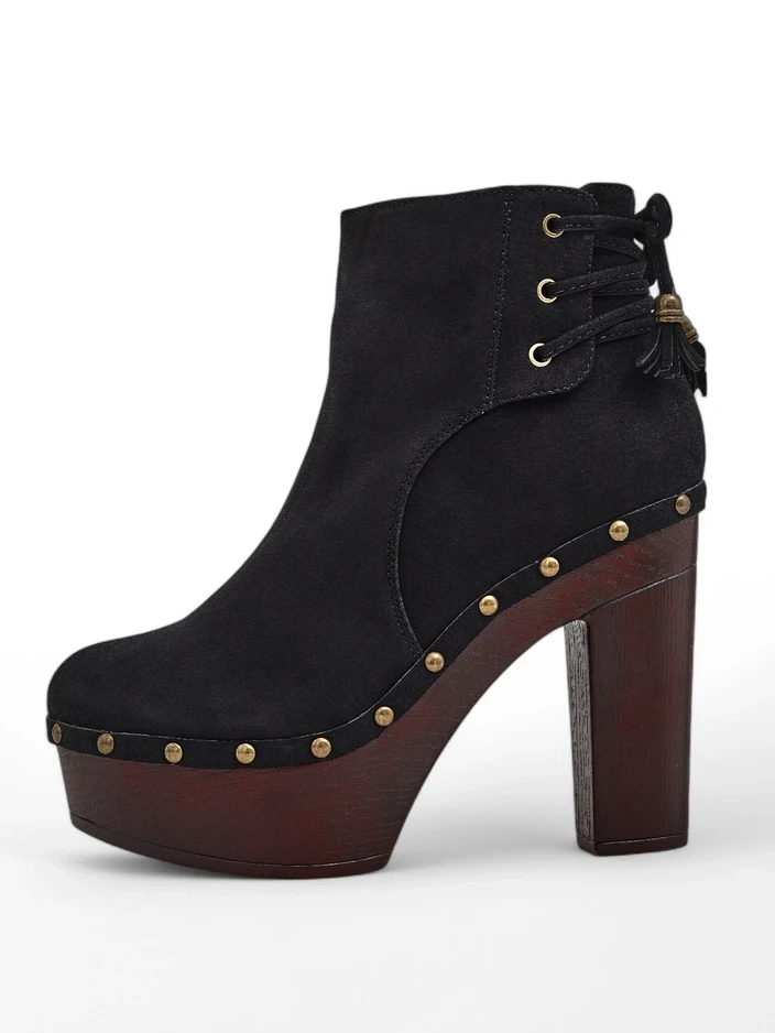 Royalfashion moteriški aulinukai ant blokinio kulno Bezollos