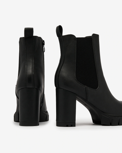 Royalfashion Juodi moteriški aukštakulniai batai Seihay