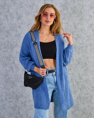 Royalfashion Fuksija moteriškas megztinis su lovatiese