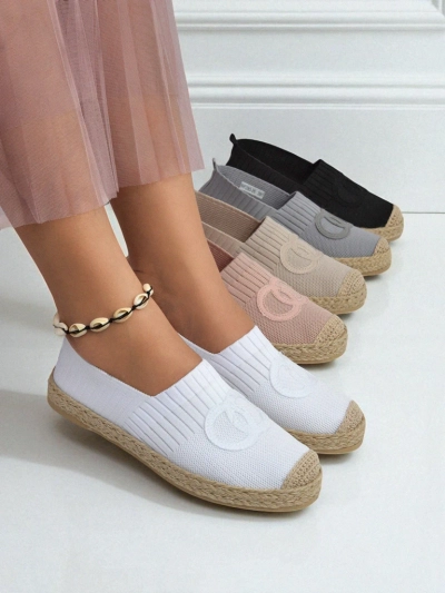 Espadryle damskie Calista Biancha – białe płaskie z eko zamszu, styl włoski