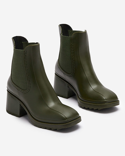 Tamsiai žali moteriški batai Caldala- Footwear