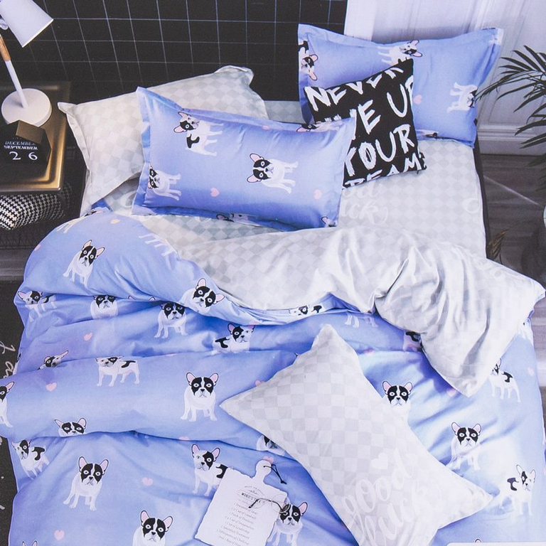 Постельное белье из хлопка 160х200, комплект из 3-х частей