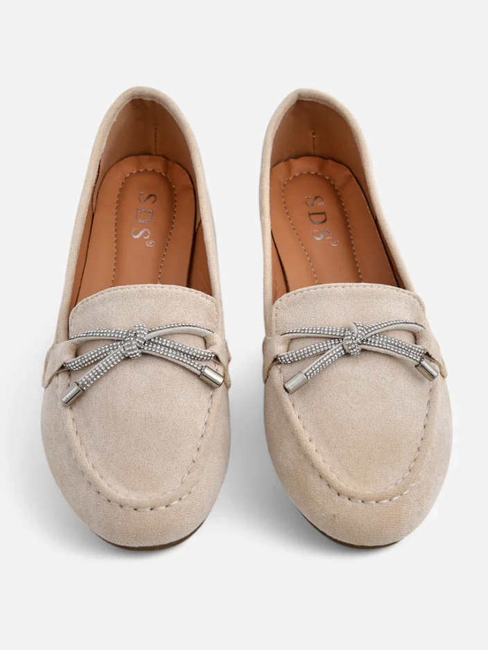 Royalfashion moteriški mokasinai su kaspinu Dicor