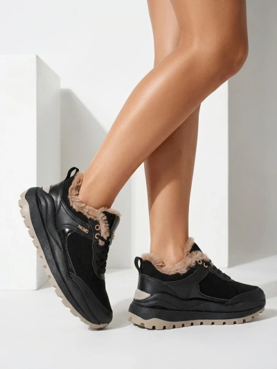 "Royalfashion Women's Ruffi Insulated Sneakers"