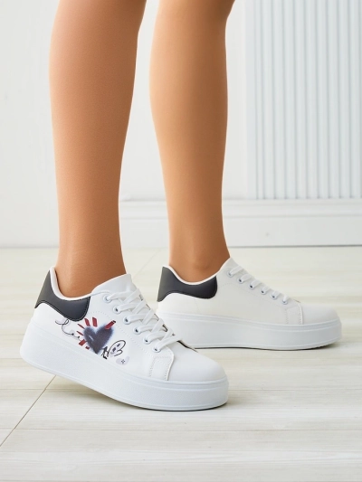 Спортивные кроссовки на платформе Royalfashion для женщин с принтом Alcape