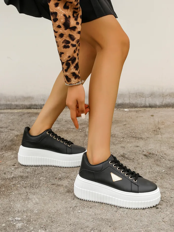 Спортивные кроссовки на платформе Royalfashion для женщин с принтом Alcape