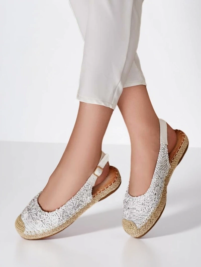 Royalfashion Moteriškos espadrilės su dekoratyviniu siuvinėjimu