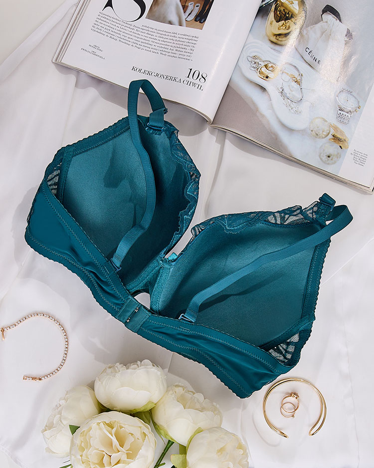 Royalfashion Женский бюстгальтер, украшенный кружевом