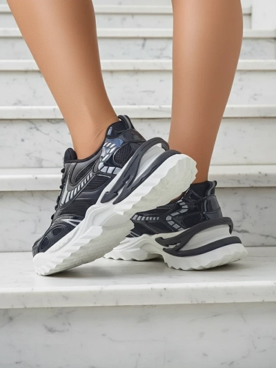 Royalfashion moteriški sportiniai sneakersai ant storesnio pado Nettes