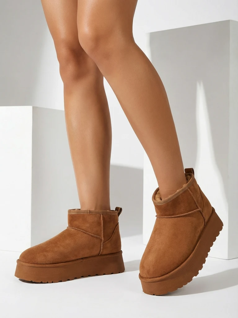 Royalfashion trumpas bateliai, primenantys moteriškus sniego batus Fortesse