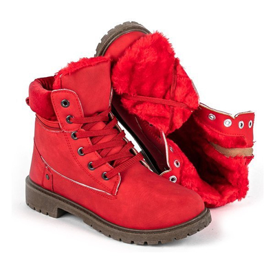 Красные утепленные ботинки Colorado - Обувь