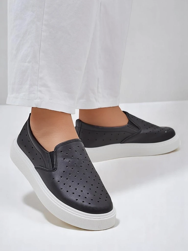 Royalfashion Проколотые женские сл Slip-On обувь Emayla