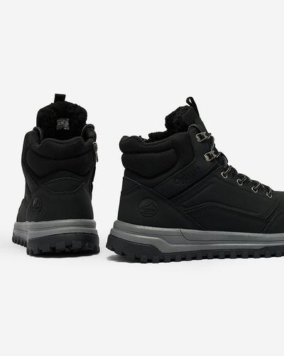 Royalfashion Черные мужские треккинговые ботинки Kunokia