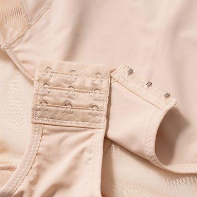 Moteriškas smėlio spalvos bodis su permatomu intarpu - Apatiniai rūbai