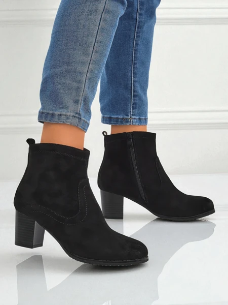 Crimson Echo Suede Booties