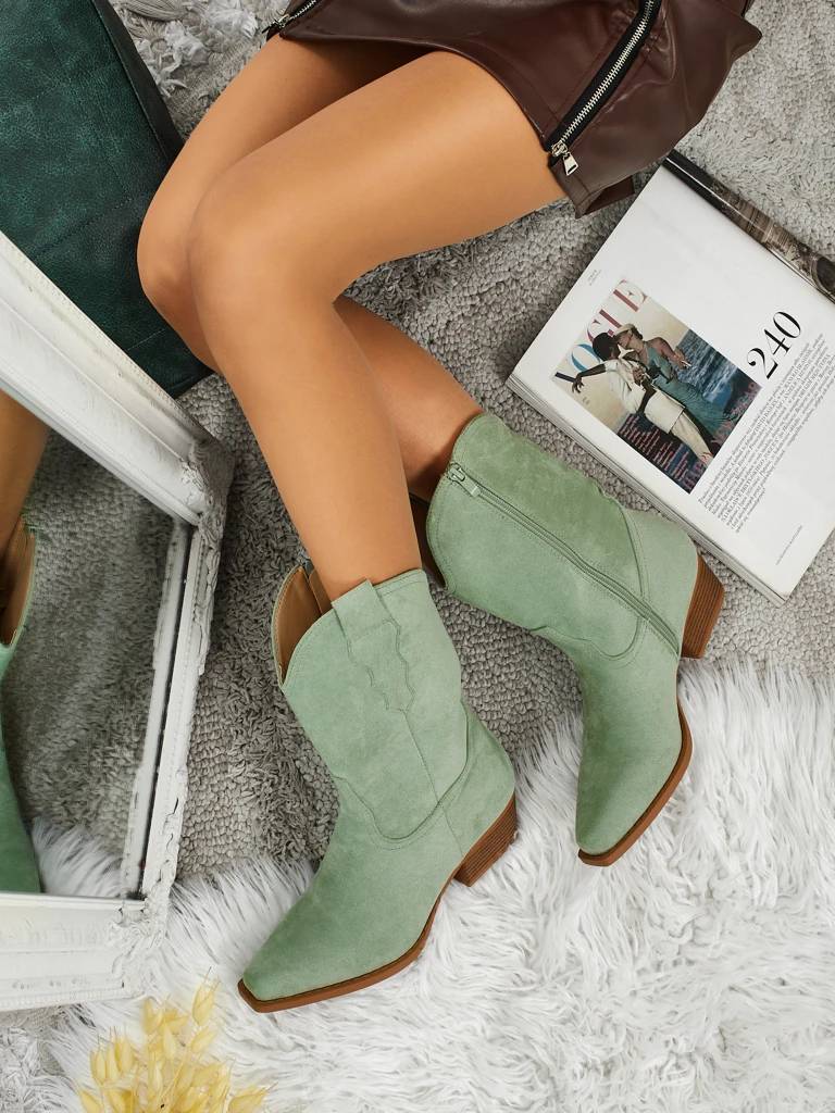 Kowbojki damskie eko zamszowe SpireHush