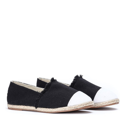 Czarno-białe espadryle Editha - Obuwie