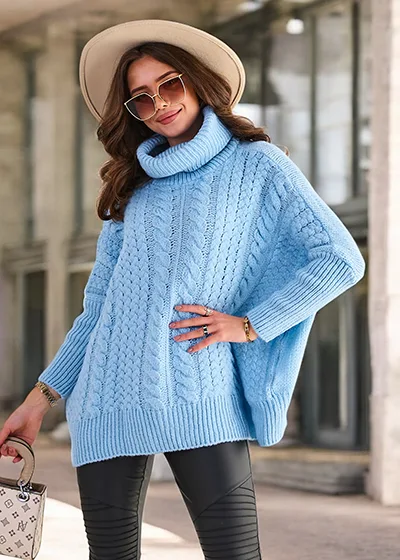 "Royalfashion" Moteriškas megztinis su golfu