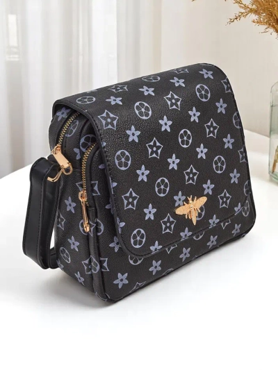 Royalfashion Square эко-кожаная сумка с принтом