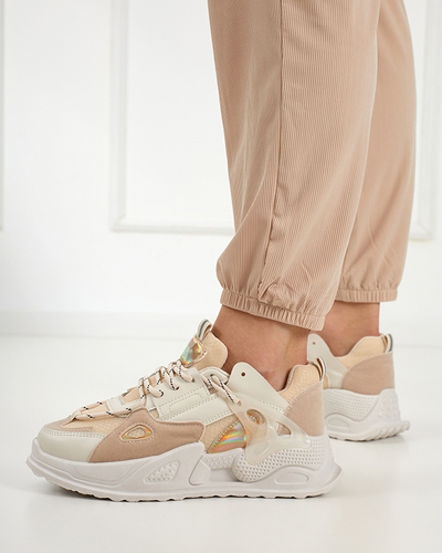 Бежевые женские кроссовки Stratta