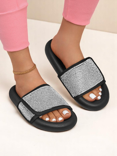 Royalfashion Женские шлепанцы на плоской подошве Sparkle Step