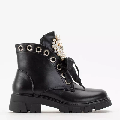 OUTLET Черные женские сумки с жемчугом Нашиле - Обувь