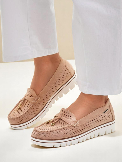Royalfashion Женские перфорированные лоферы Elissas