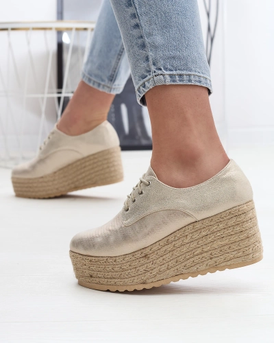 OUTLET Royalfashion Gold Caidoo женские полусапожки на каблуке