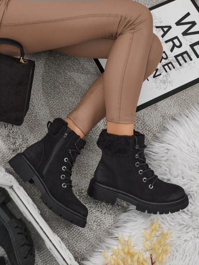 Женские ботинки-траперы с мехом Tessara