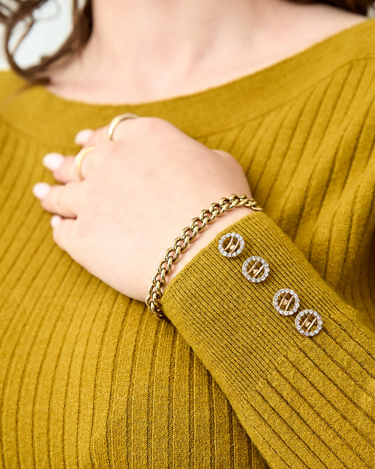 "Royalfashion" Briaunuotas žalias moteriškas megztinis