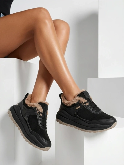 "Royalfashion Women's Ruffi Insulated Sneakers"