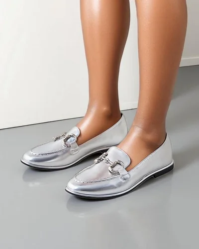 Royalfashion Женские мягкие лоферы Metalla