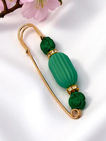 Dekoratyvinė moteriška segė su rožėmis Rose Charm