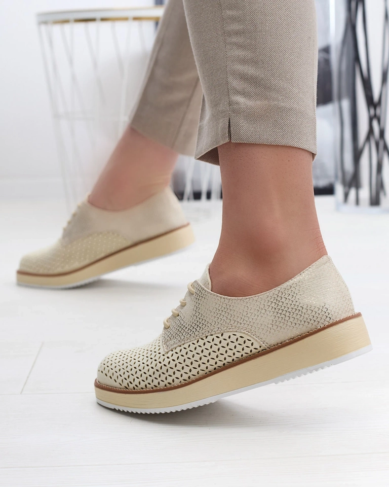 Бежевые женские полусапожки Ramonai - Обувь