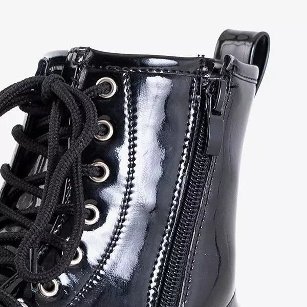 OUTLET Детские лакированные сумки Isibeal черного цвета - Обувь