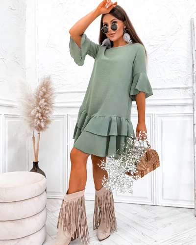 Royalfashion Lininė moteriška mini suknelė