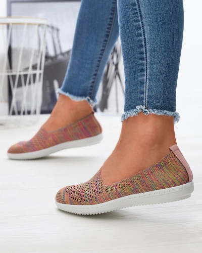 Ažūriniai spalvoto audinio sportbačiai Sadola - Avalynė