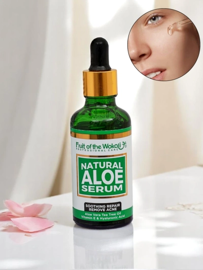 Wokali produktas - Raminantis ir regeneruojantis veido serumas su alavuja, 50 ml, arbatmedžio aliejus, vitaminas E ir hialurono rūgštis drėkina, regeneruoja odą, ramina dirginimą ir apsaugo nuo drėgmės praradimo, palikdama odą sveiką ir gaivią. 87654321 <
