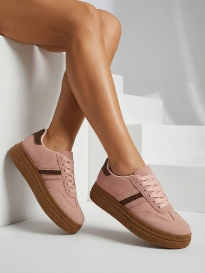 Sneakers Damskie Flora Różowe Ekologiczne Sportowe na Lato