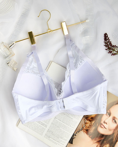 Royalfashion Женский бюстгальтер, украшенный кружевом