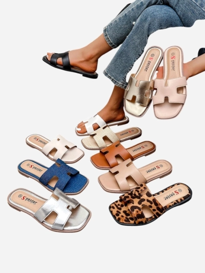 Royalfashion Женские шлепанцы на плоской подошве Eval