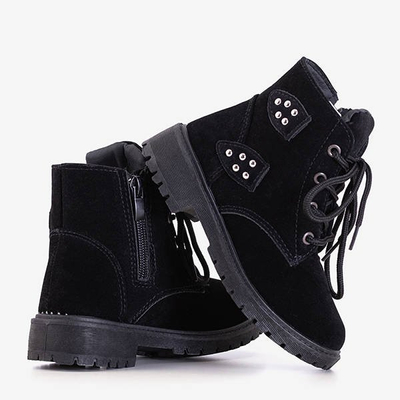 Czarne dziecięce trapery Meridan - Obuwie