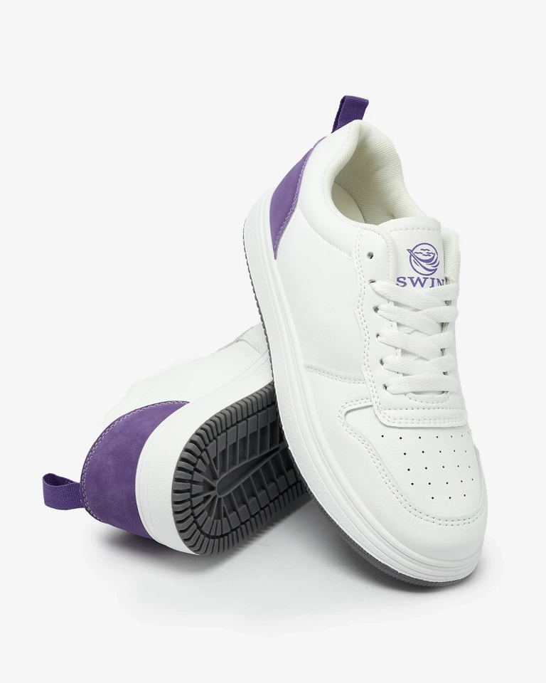 "Royalfashion" Baltai violetiniai sportiniai bateliai "Colorburst Classics"