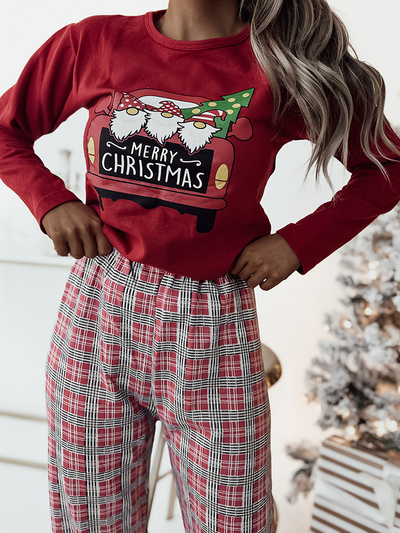 Royalfashion Red Christmas женская пижама из двух частей