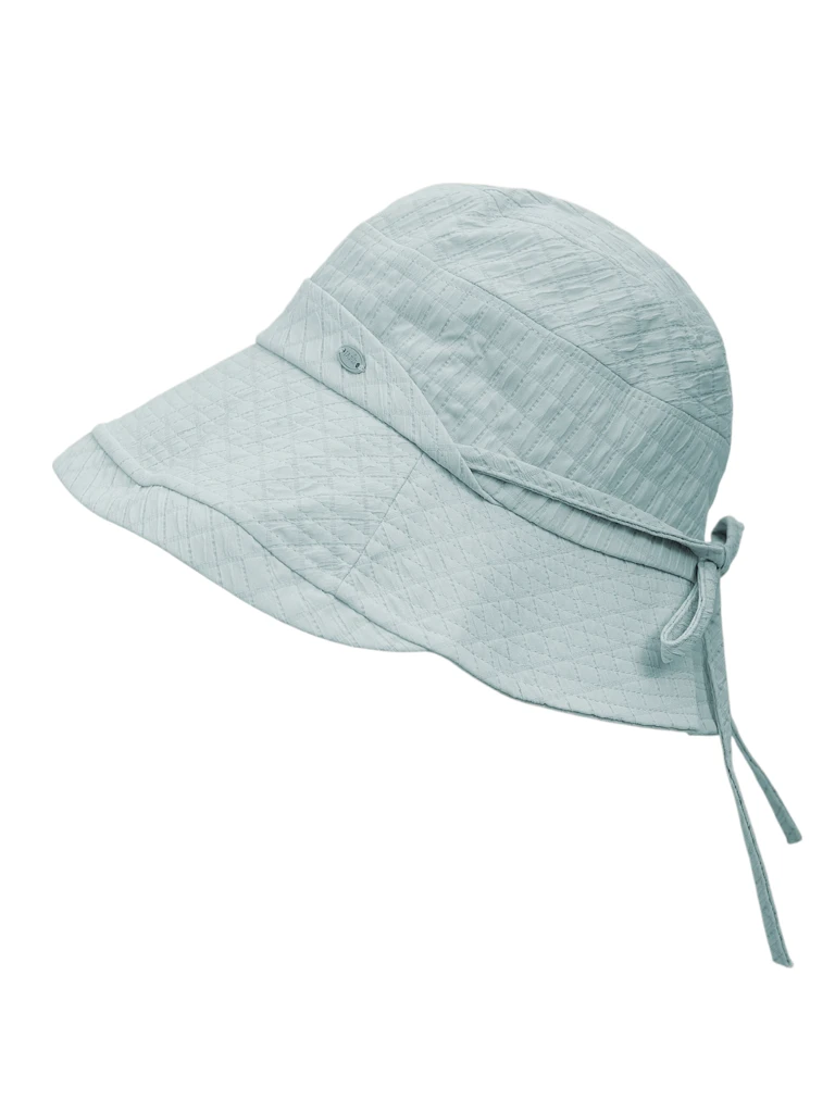 Kalliste bucket hat with wide brim, blue, 100% polyester