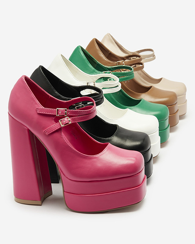 Fuksijos spalvos moteriški aukštakulniai Edisa - Avalynė