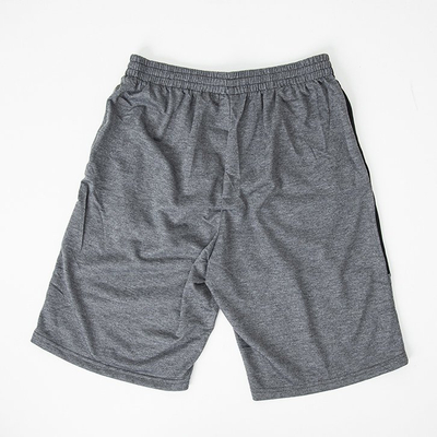 Серые мужские спортивные шорты