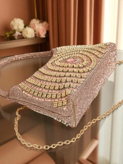 Royalfashion Женская сумка-клатч с цирконами Sova Glint