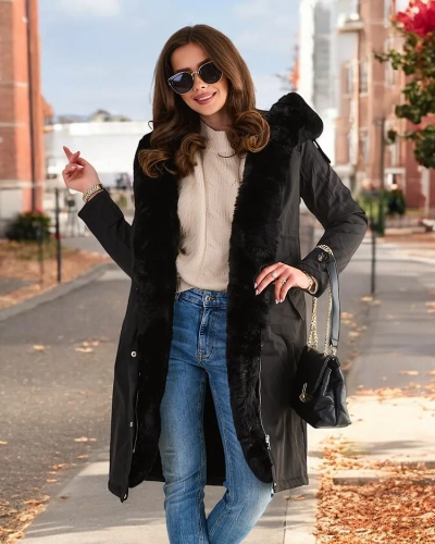Длинное женское пальто Royalfashion