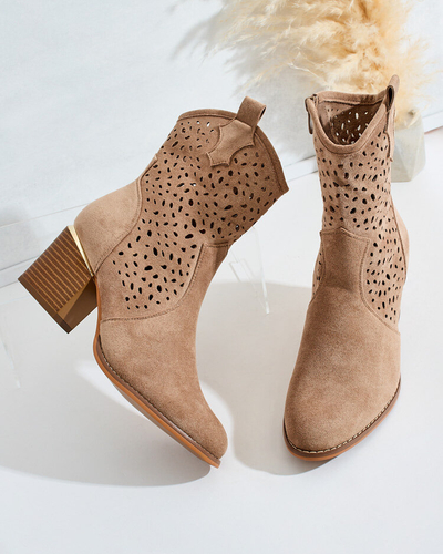 "Royalfashion" Moteriški žemi ažūriniai auliniai batai "Mozie"